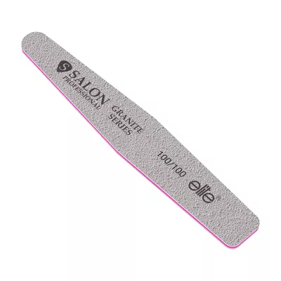 Pila unghii Salon Professional, refolosibila, romb, gri, granulatie 100/100