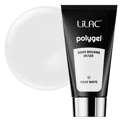 Polygel Lilac Quick Building Milky White 30 g