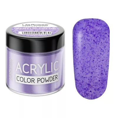 Pudra acrilica color, Lila Rossa, Glitter Purple, 7 g