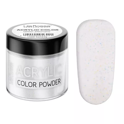 Pudra acrilica color, Lila Rossa, Glitter Zilionaire, 7 g