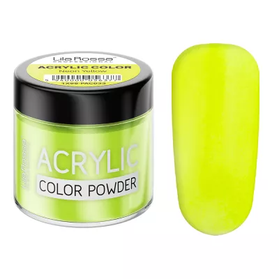 Pudra acrilica color, Lila Rossa, Neon Yellow, 7 g