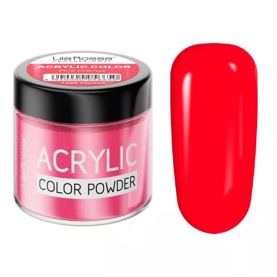 Pudra acrilica color, Lila Rossa, Pink Orange, 7 g