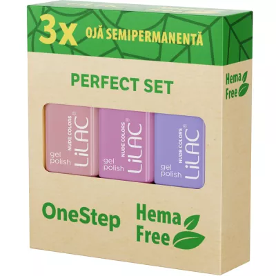 Set 3 x oja semipermanentă Hema Free Pastel Collection