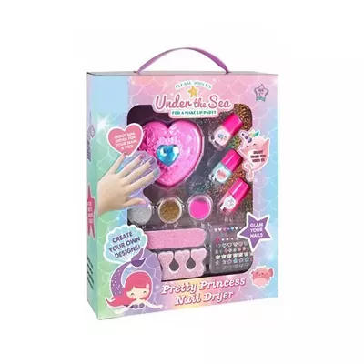 Set unghii false copii, set manichiura copii cu uscator, pila unghii si nail art