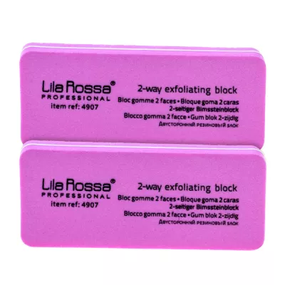 Set 2 buffere pentru luciul unghiei, refolosibile, dreptunghi, roz Lila Rossa