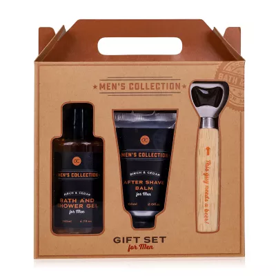 Set cadou barbati, gel de dus, balsam after shave