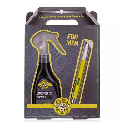 Set cadou barbati, gel de dus, pix, BATH & BODY TOOLS