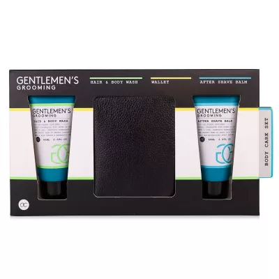 Set cadou barbati, gel de dus, balsam after shave, portofel