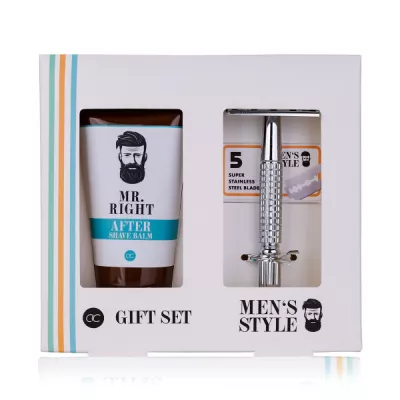 Set cadou barbati, balsam after shave, aparat de barbierit
