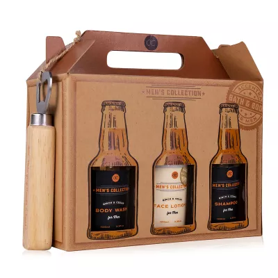 Set cadou barbati, gel de dus, sampon, lotiune corp