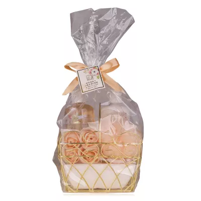 Set cadou femei, gel de dus, lotiune de corp, burete