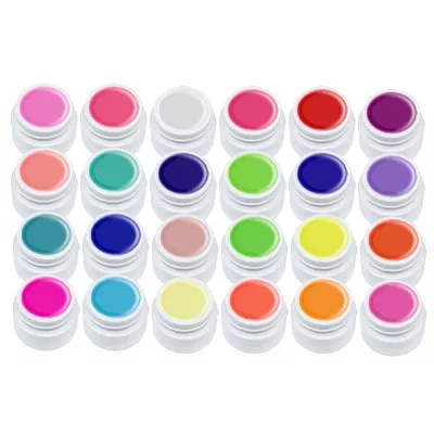 Set gel color Miley, Neon Series, 24 buc x 5 ml, m2401