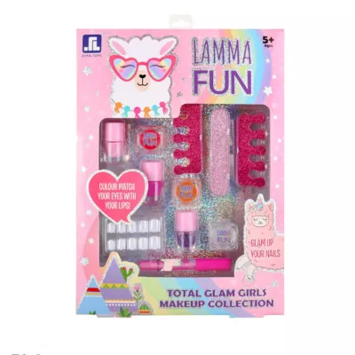 Set unghii false copii, set manichiura si machiaj pentru copii