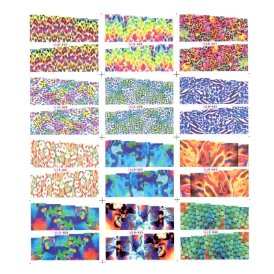 Sticker A4 pentru decor unghii 12 in 1, 685-696