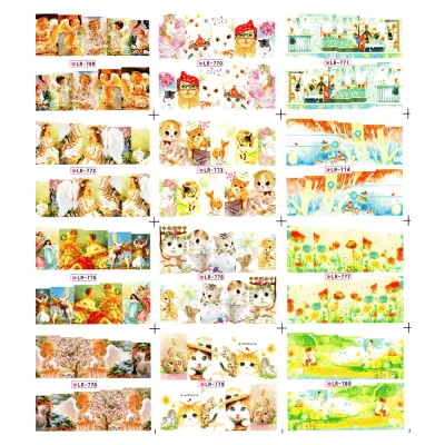 Sticker A4 pentru decor unghii, 769-780