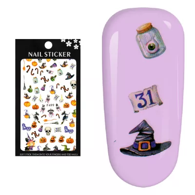 Stickere pentru decor unghii Lila Rossa, Halloween, f499