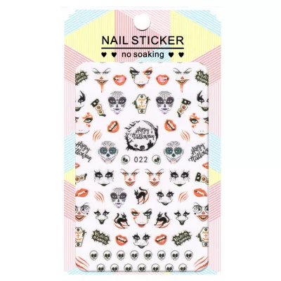 Sticker Lila Rossa pentru decor unghii, Halloween edition, nail art xf022