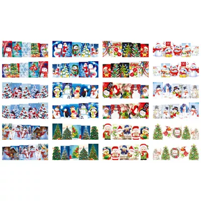 Set stickere nail art Lila Rossa, pentru Craciun, Revelion si iarna, 24 buc, bn-653-656