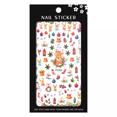 Stickere pentru decor unghii Lila Rossa, Craciun, Revelion, pentru iarna, f500