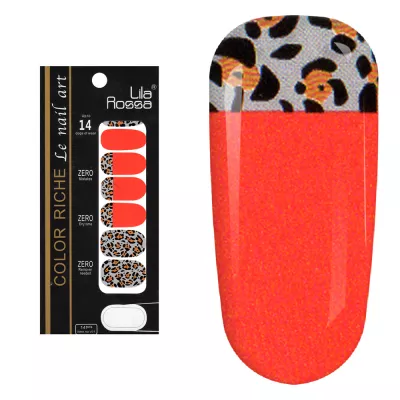 Sticker pentru unghii nail art, Lila Rossa, 14 in 1, nr 24