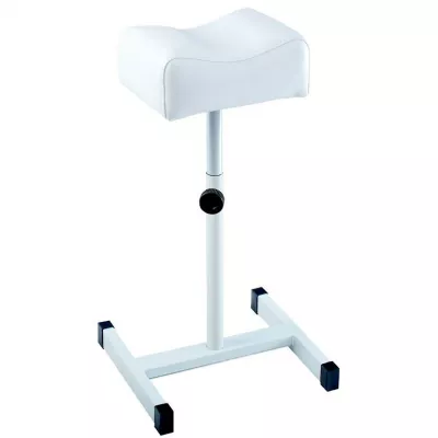 Suport pedichiura, piele ecologica, inaltime reglabila, alb