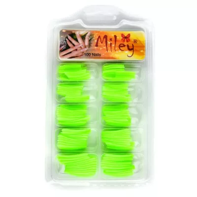 Tipsuri colorate, 100 buc, Green