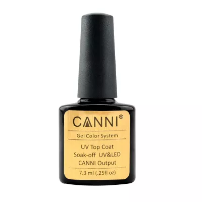 Top coat soak-off uv & led, Canni, cu degresare, 7.3 ml