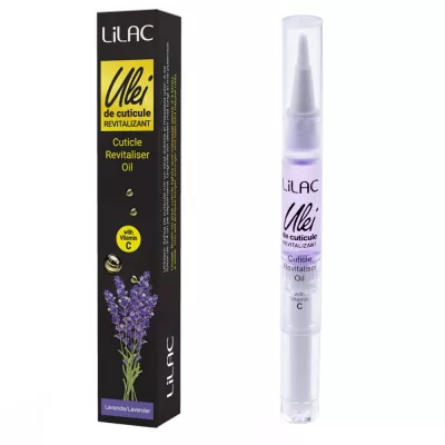 Ulei cuticule tip stilou, Lilac, aroma Lavander, 3 ml