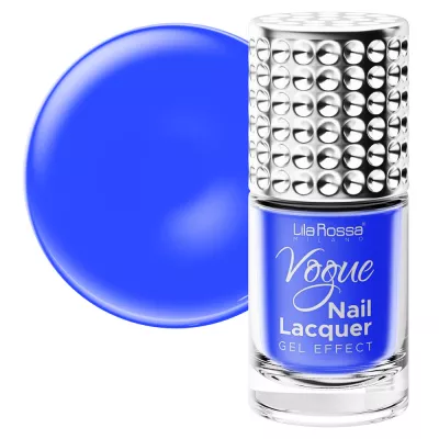 Lac de unghii, Lila Rossa, Vogue, gel effect, 10 ml,  Blue