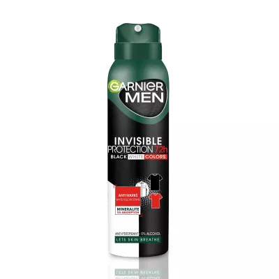 GARNIER DEO MEN INVISIBLE PROTECTION BWC 150ML 6/BAX