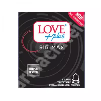 LOVE PLUS PREZERVATIVE BIG MAX 3BUC 24CUT/SET