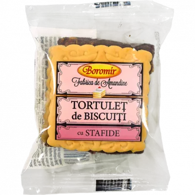 Biscuiti - BISCUITI BOROMIR CU CREMA TORTULET 50G STAFIDE, mcanonstop.ro