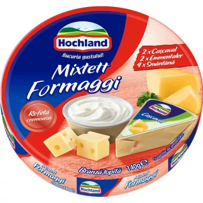 Branzeturi  - BRANZA TOPITA HOCHLAND 140G MIXTETT FORMAGGI, mcanonstop.ro