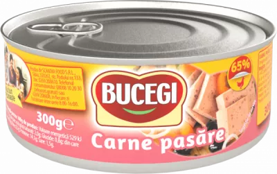 Conserve carne / Pate - CARNE BUCEGI 300G PASARE 65%, mcanonstop.ro