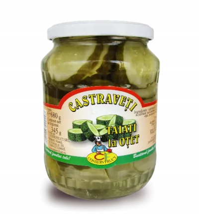 Conserve legume - CASTRAVETI TAIATI CEGUSTO 680G IN OTET, mcanonstop.ro