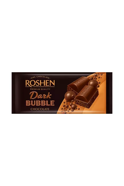 Ciocolata - CIOCOLATA ROSHEN 80G DARK BUBBLE, mcanonstop.ro