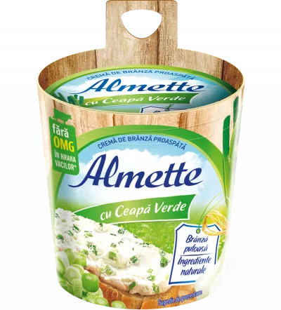 CREMA DE BRANZA CU CEAPA VERDE ALMETTE 150G