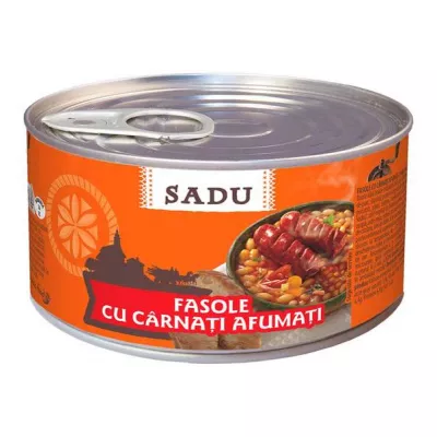 Conserve carne / Pate - FASOLE CU CARNATI SADU 800G, mcanonstop.ro