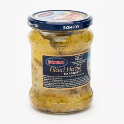 Preparate peste - FILE DE HERING MARINAT BONITO 400G CU CEAPA, mcanonstop.ro