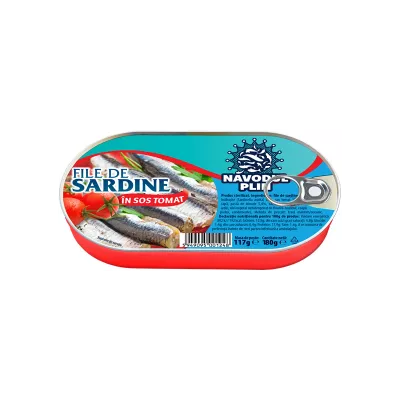 Conserve peste - FILE SARDINE NAVODUL 170G SOS TOMAT, mcanonstop.ro