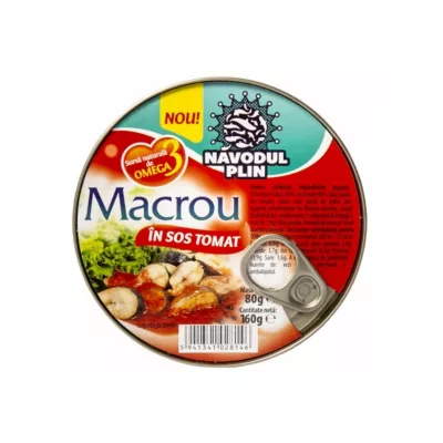 Conserve peste - MACROU NAVODUL 160G SOS TOMAT, mcanonstop.ro