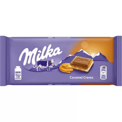 Ciocolata - MILKA 100G CARAMEL, mcanonstop.ro