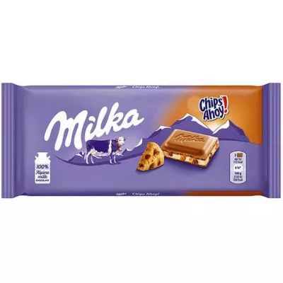 Ciocolata - MILKA 100G  CHIPS AHOY, mcanonstop.ro