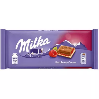 Ciocolata - MILKA 100G CR. ZMEURA, mcanonstop.ro