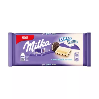 Ciocolata - MILKA 100G OREO WHITE, mcanonstop.ro