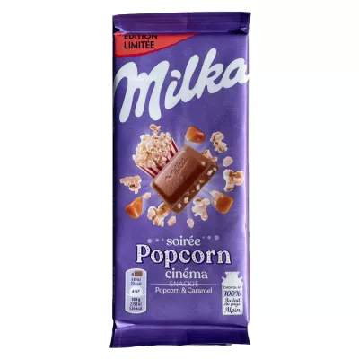 Ciocolata - MILKA 90G POPCOR& CARAMEL, mcanonstop.ro