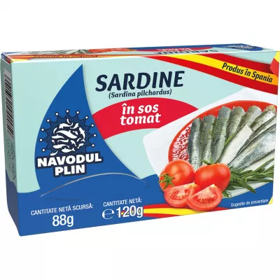 Conserve peste - SARDINE NAVODUL 120G SOS TOMAT, mcanonstop.ro