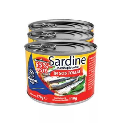 Conserve peste - SARDINE NAVODUL 170G SOS TOMAT
, mcanonstop.ro