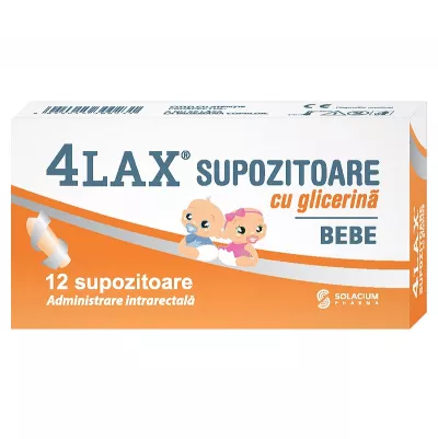 4lax bebe 850 mg x 12 supozitoare