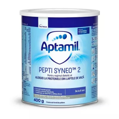 Aptamil Pepti Syneo 2, formula de lapte praf 6-12 luni x 400 grame